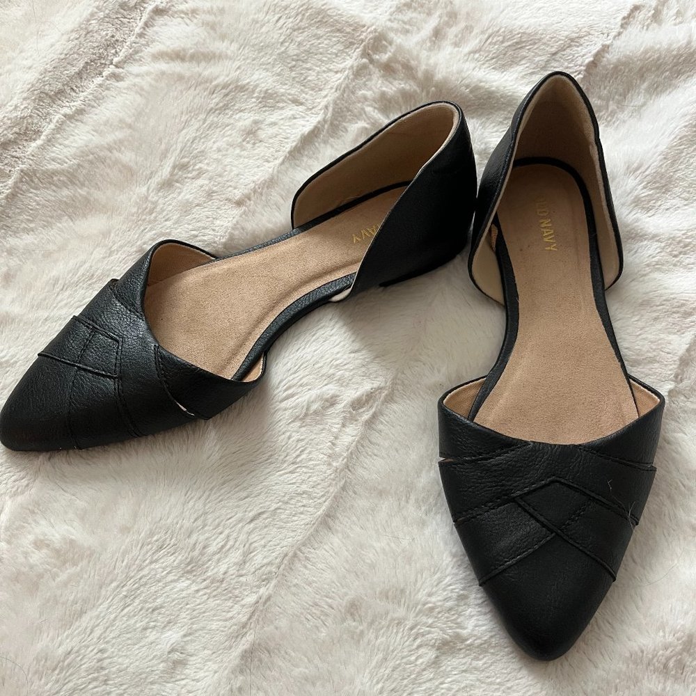 Old Navy Woven D'Orsay Flats Size 8